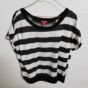 BONGO Monochrome Striped Blouse